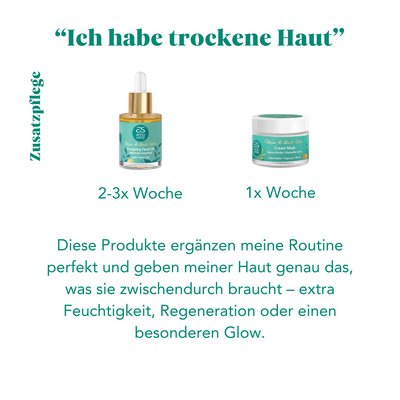 Pflegeroutine Reife Haut / trockene Haut